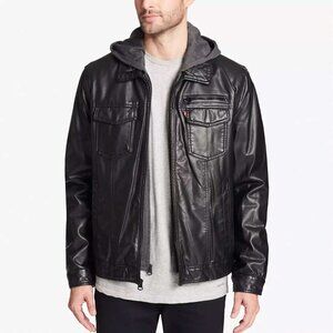 Levi's men's classic hooded sherpa trucker jacket